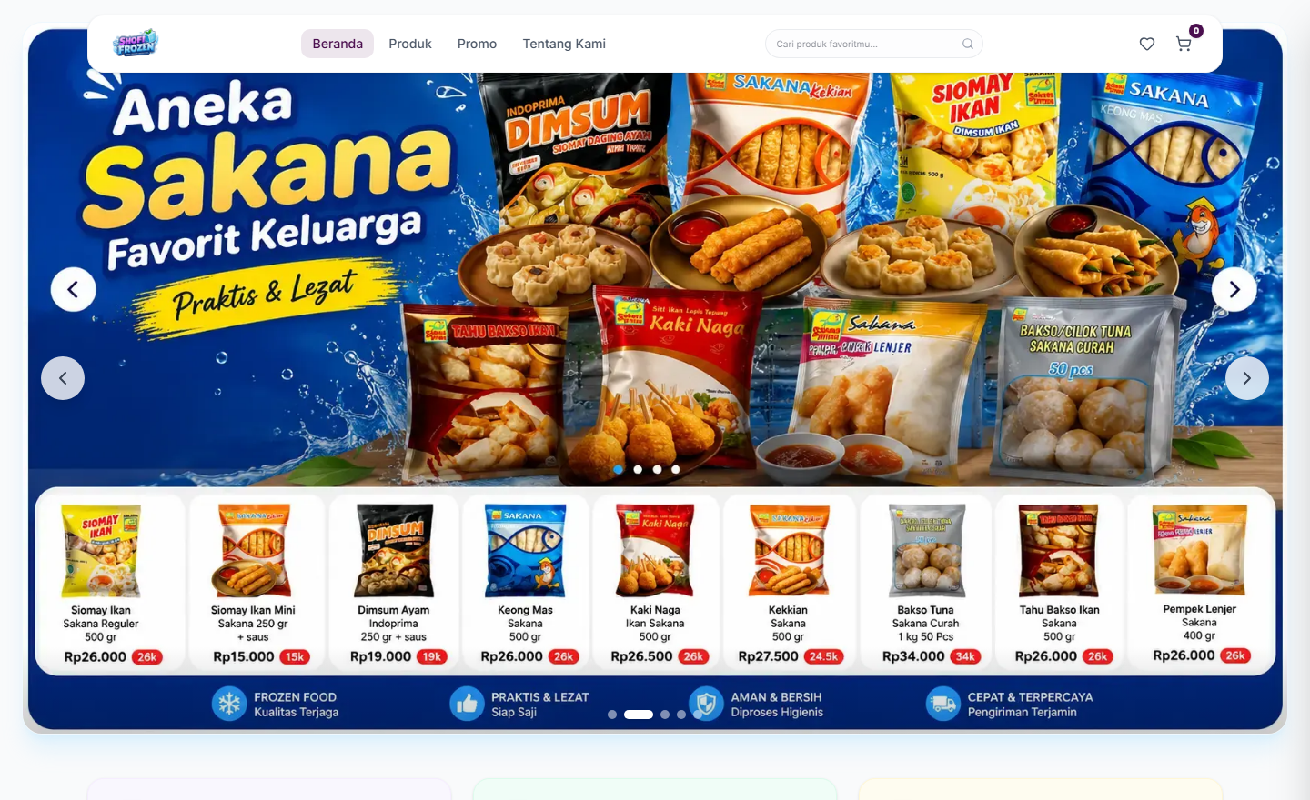Website Shofi Frozen